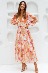 Gotta Thrive Maxi Dress Orange